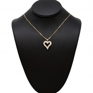Diamond Heart .45ct- Diamond Pendant
