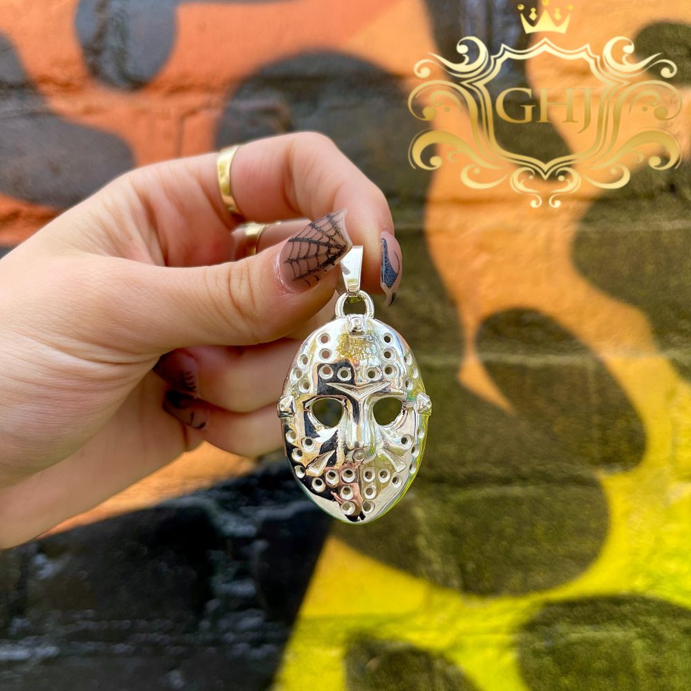 Silver Jason Mask - Pendant - Golden Hand Jewellery