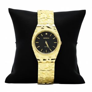 10k Round Nugget Watch 8.5"- Watch