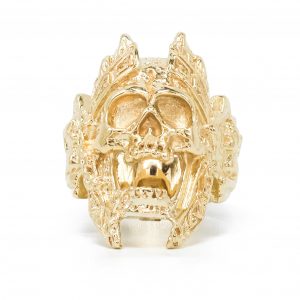 Worst Nightmare Skull - Gold Ring