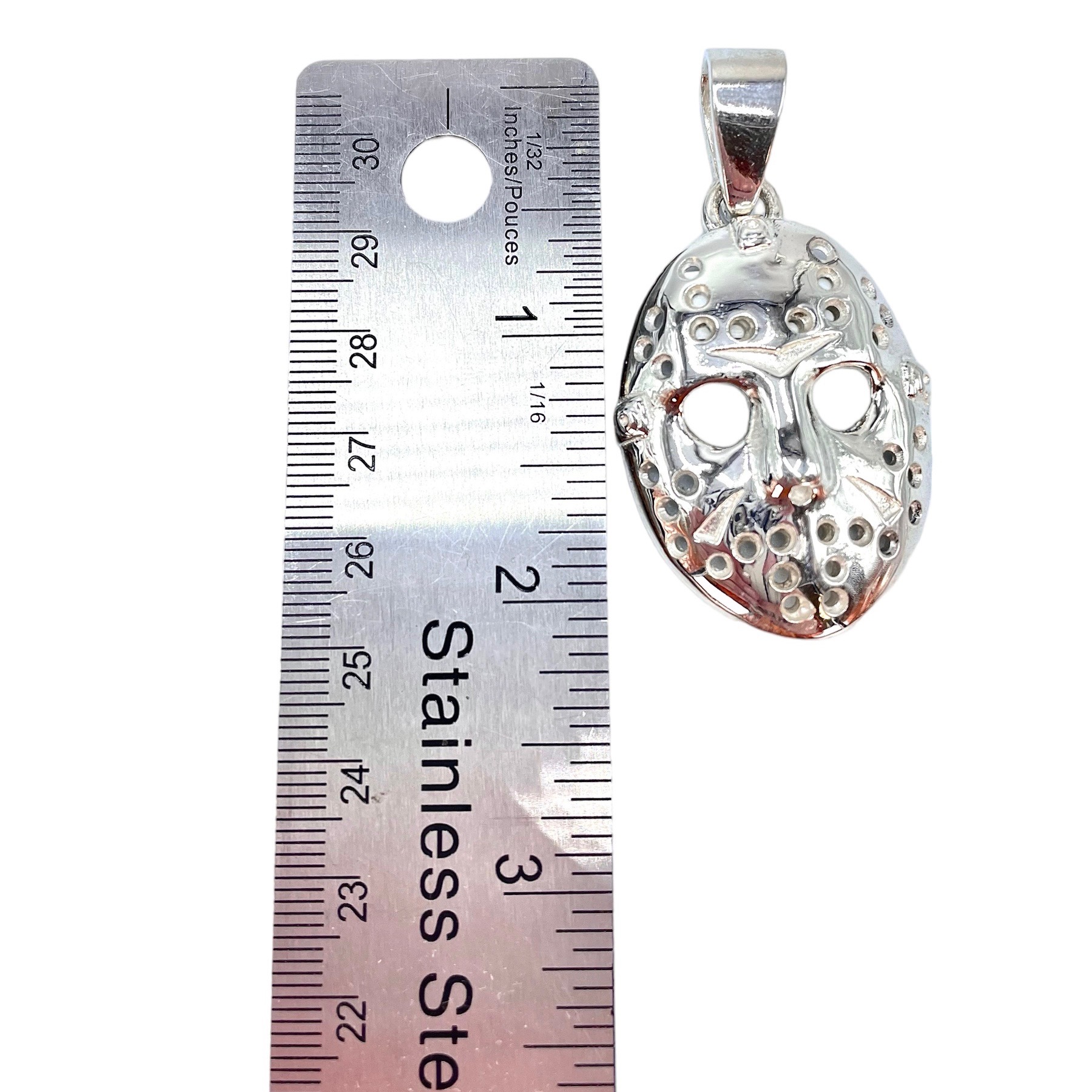 Silver Jason Mask - Pendant - Golden Hand Jewellery