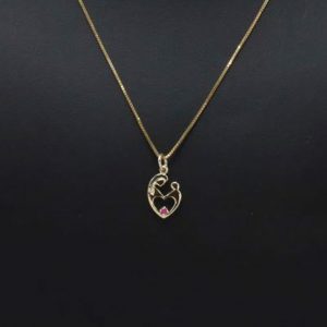 1 Birthstone Heart 10k - Pendant - Image 3