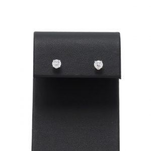 .50ct White Gold CZ - Earrings