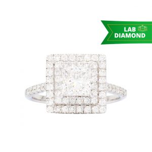 Princess Cut Lab 1.73ct #183 - Diamond Ring