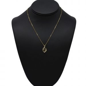 2 Birthstone Heart 10k - Pendant