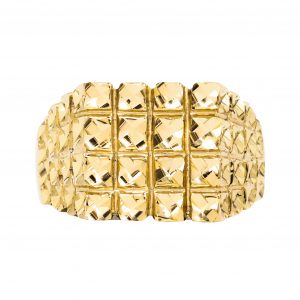 Solid Kaleidoscope - Gold Ring