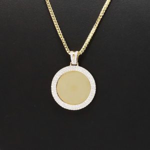 Double Row Diamond Memory Pendant 1.14ct- Pendant - Image 3