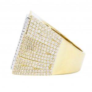 Icy T Ring 3.5ct 10k Lab - Diamond Ring - Image 3