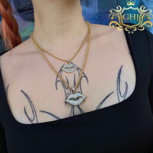 Diamond Lips 1.0ct- Diamond Pendant - Image 4