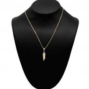 Solid Small Feather10k - Pendant