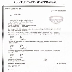 Brilliant Cut 1.45ct 14k #215- Diamond Ring - Image 3