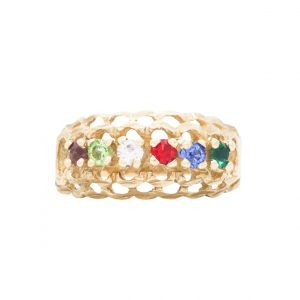 6-Stone Birthstone 10k - Ring