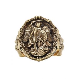 Intricate Saint Michael - Ring