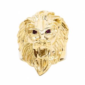 Ruby Eye Lion 10k- Ring