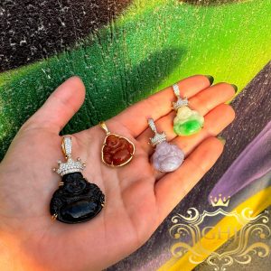 Diamond Crown Buddha .35ct- Pendant - Image 3