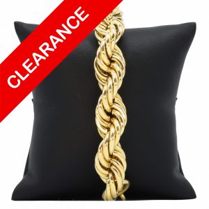 Hollow Rope 15.25mm 9" - Bracelet