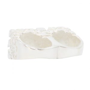 Double Finger Breezy Nugget - Silver Nugget Ring - Image 3
