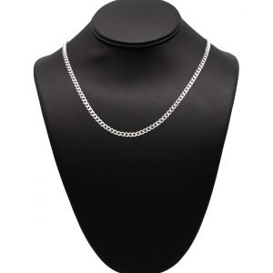 Curb 4.25mm 20" - Silver Chain