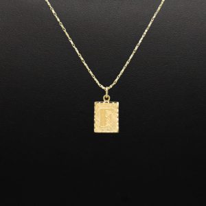 Letter F Square - Pendant - Image 3