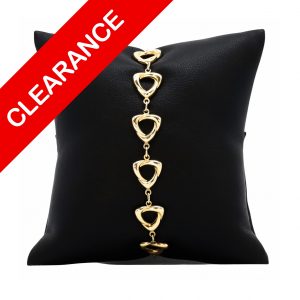 Triangle 14k 7.75"- Bracelet