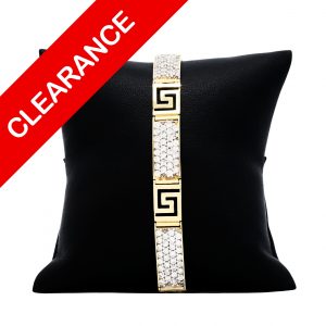 CZ Medusa 10k 8.5"- Bracelet