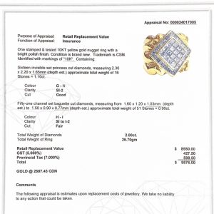 Baguette Diamond Nugget #165 - Diamond Nugget Ring - Image 3