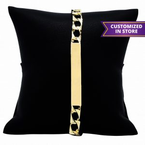 Engravable Diamond Cut Bracelet 6.75mm 9"  - Bracelet