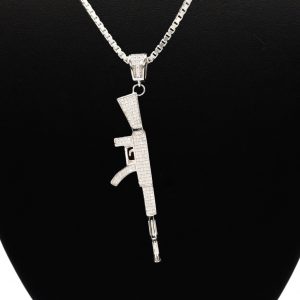 CZ AK 47 - Silver Pendant - Image 3