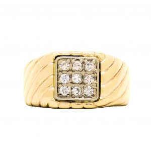 Square Cluster Diamond Ring - Diamond Ring