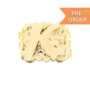 Letter K - Nugget Ring
