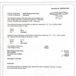 Round Brilliant Cut #231 - Diamond Ring - Image 3