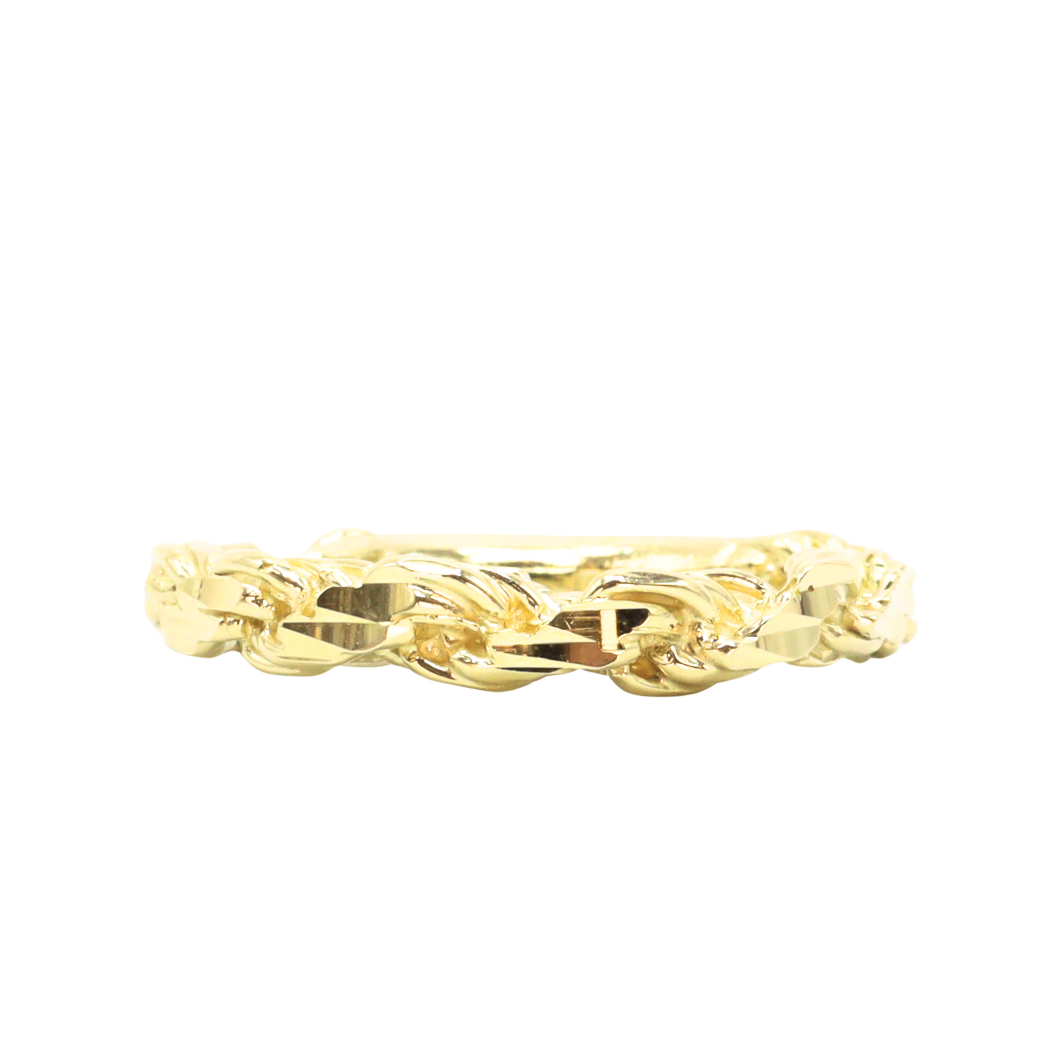 Large Solid Rope - Ring - Golden Hand Jewellery