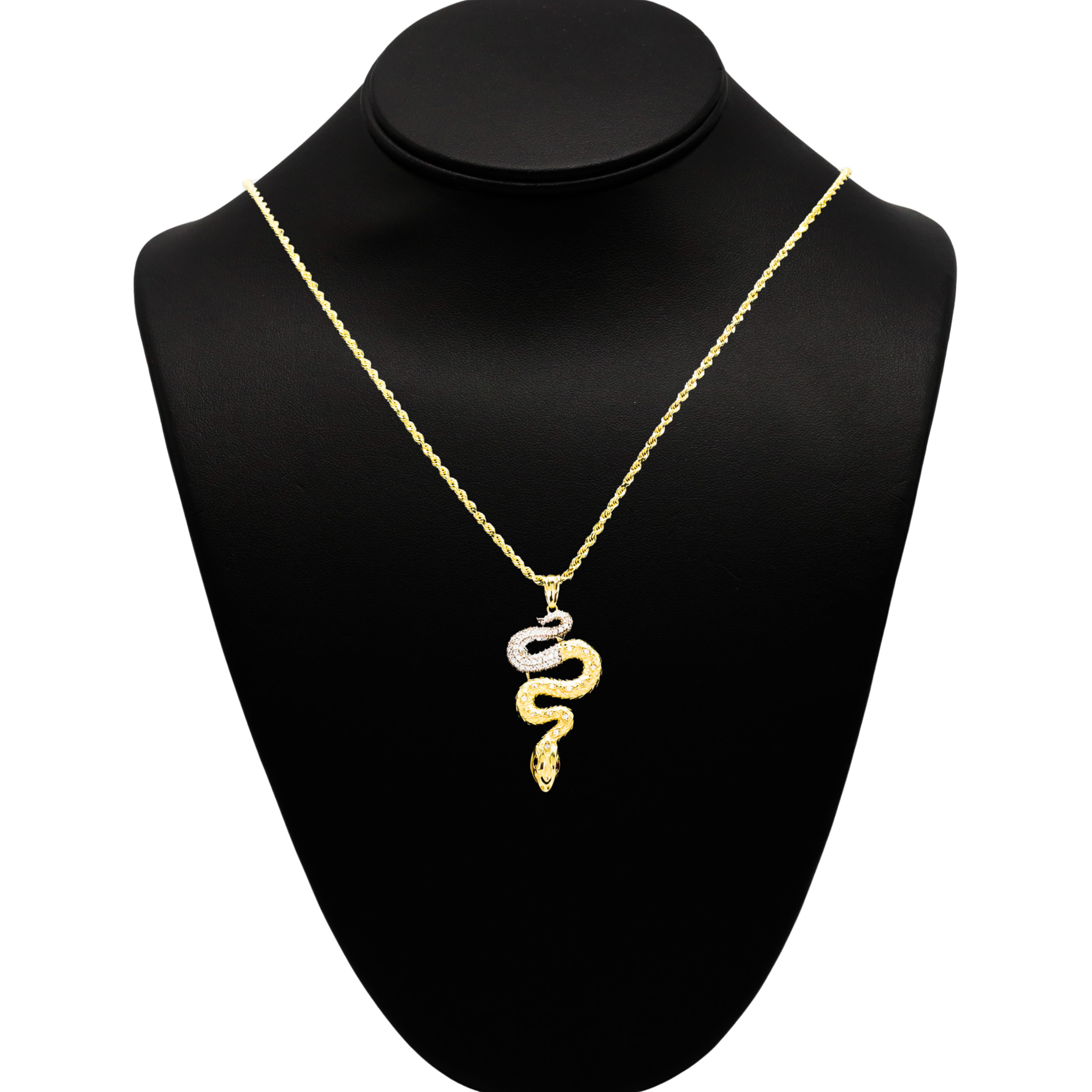 ダイナソー THE YELLOW MONKEY ペンダント CZ Snake - Pendant - Golden Hand Jewellery