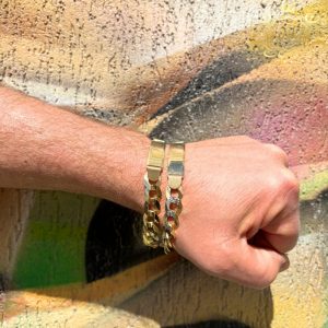 Engravable Cuban Bracelet 11mm 8.5"- Bracelet - Image 3