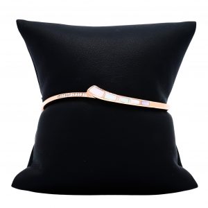 Diamond Rose Gold Bangle 14k 7"-Bracelet