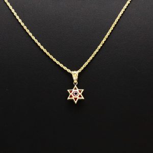 Red Evil Eye Star - Pendant - Image 3