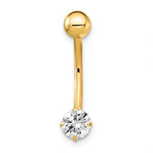 Cz Belly Ring 10k - Body Jewellery