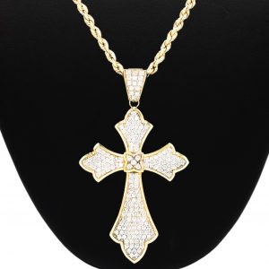 Large Pointed Corners Cross - Pendant - Image 3