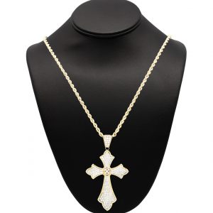 Large Pointed Corners Cross - Pendant