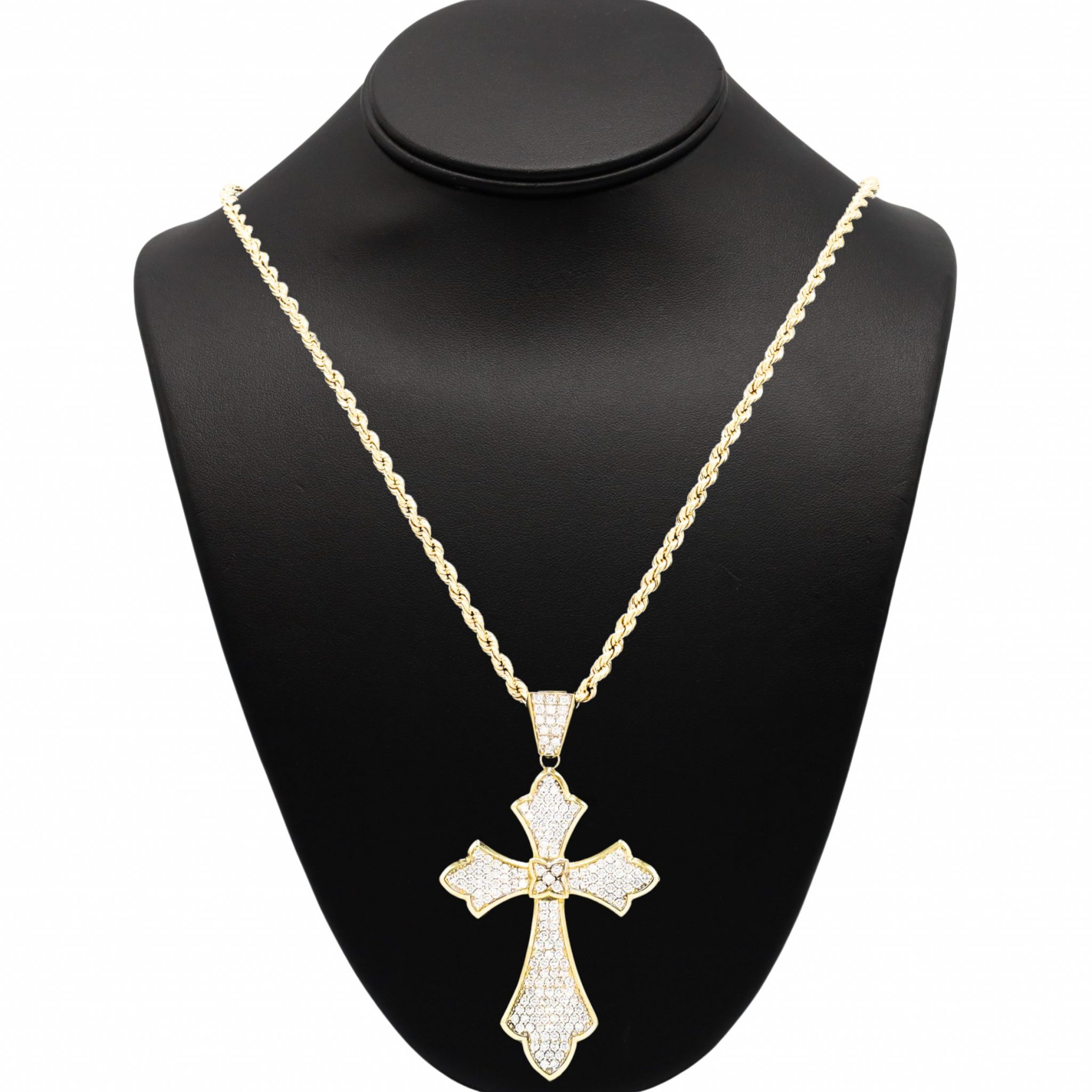Large Pointed Corners Cross - Pendant - Golden Hand Jewellery