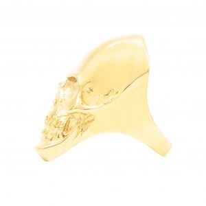 Large Skull - Gold Ring - Image 3
