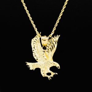 Diamond Cut Wings Eagle - Pendant - Image 3