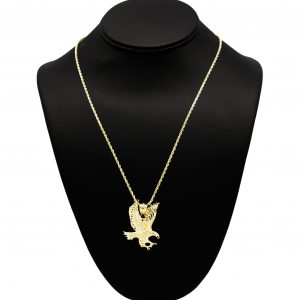 Diamond Cut Wings Eagle - Pendant