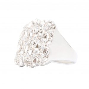 Large Blizzard - Silver Ring - Image 3