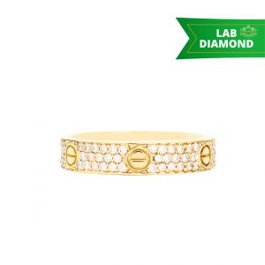 Diamond Love Band .50ct Lab #242 - Diamond Ring