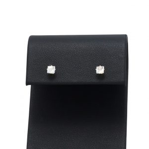 .20ct Yellow Gold CZ Princess Cut- Earrings