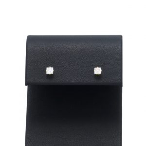 .15ct Yellow Gold CZ Princess Cut- Earrings