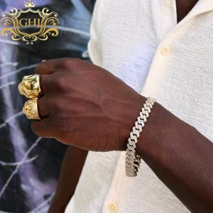 Diamond Miami Cuban Bracelet 4.2ct 9" #202 - Bracelet - Image 3