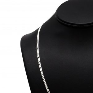 Solid Curb 2.75mm 22" - Silver Chain - Image 3