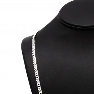 Solid Curb 4.25mm 26" - Silver Chain - Image 3